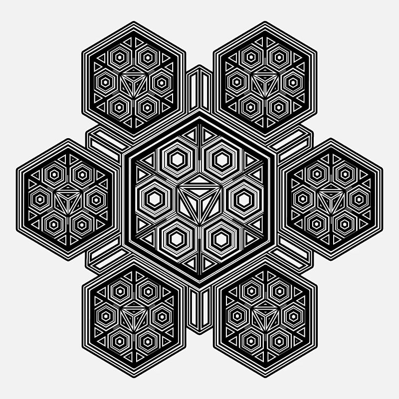 Hexagon Pattern Mandala Sacred Geometry Spirit