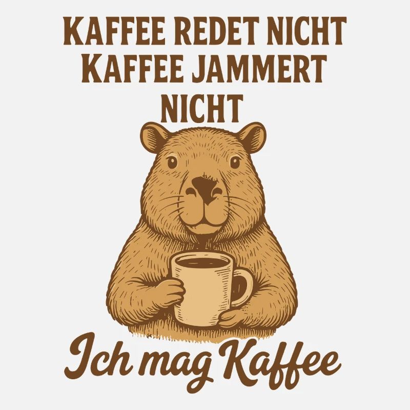 Capybara Kaffee Spruch Lustig