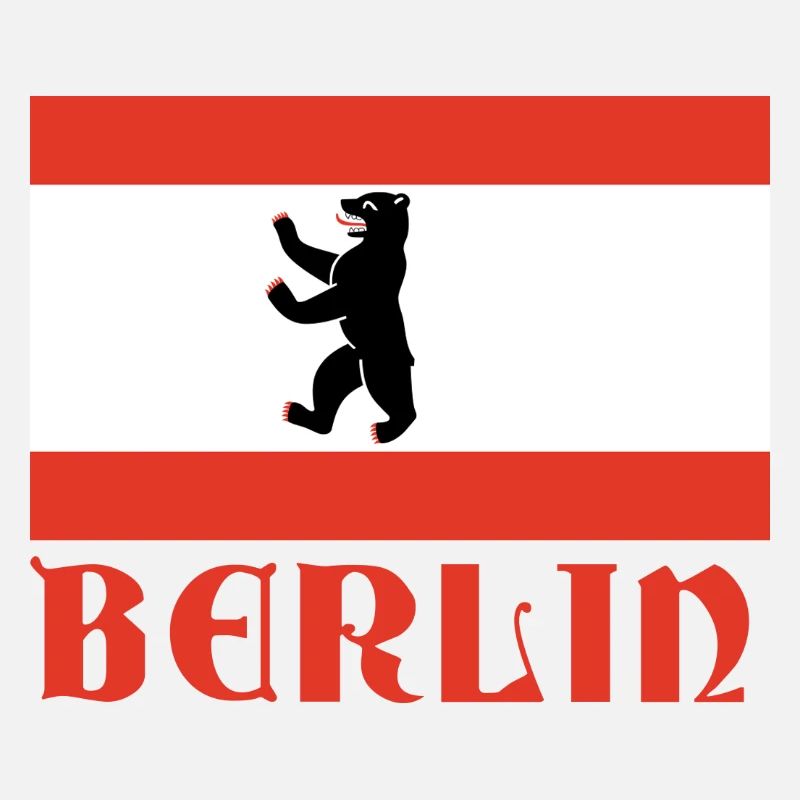 Graphique du drapeau de l’ours de Berlin