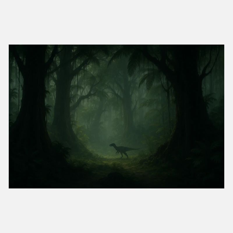 Dino im Nebelwald
