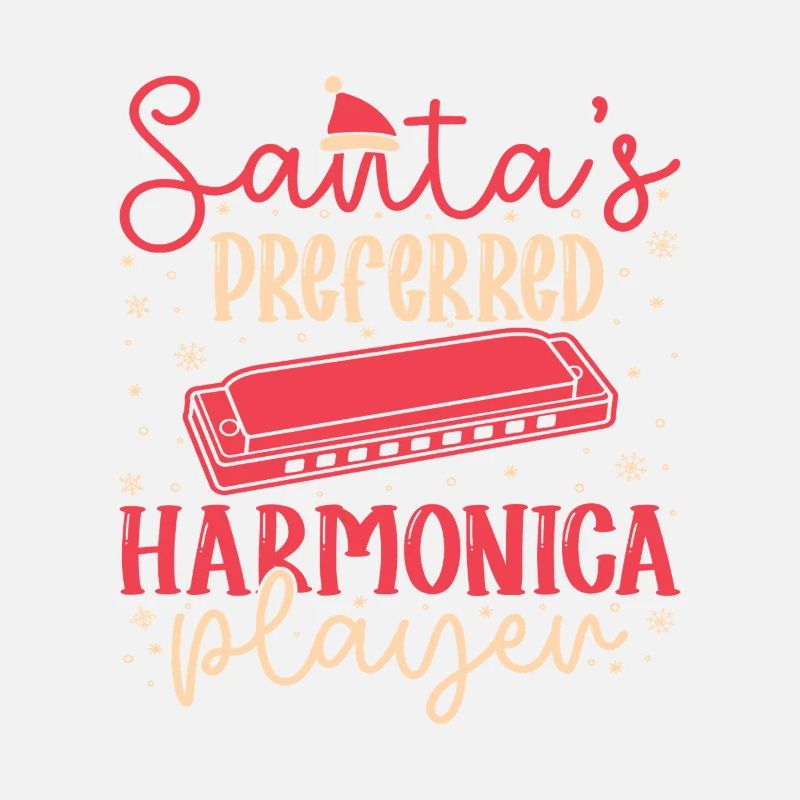 Harmonica drôle de joueur d’harmonica : l’harmonica préféré du Père Noël