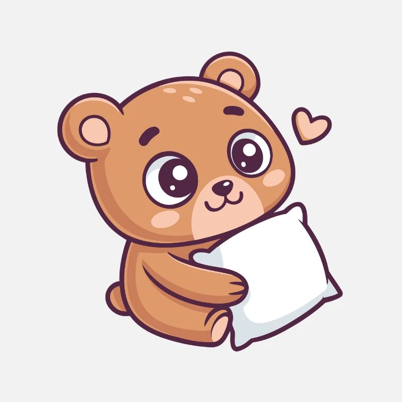 Soft Bear Cuddle Heart