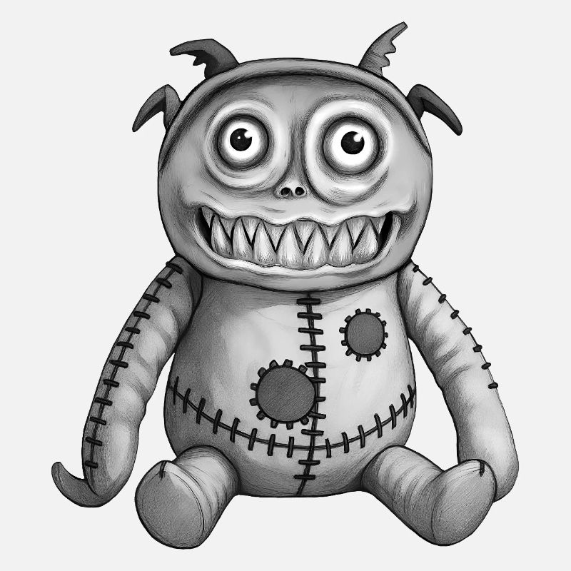 MONSTER DOLL #7 [Black & White]