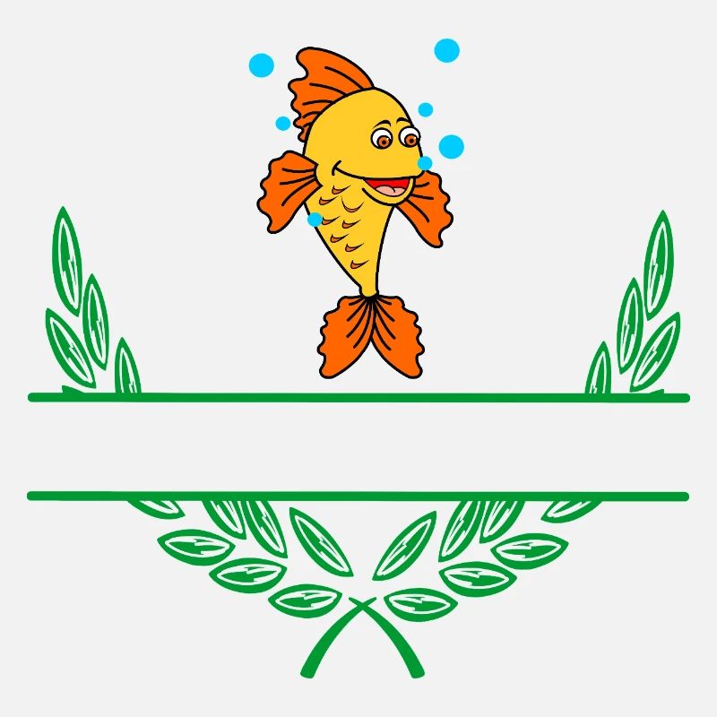 Fish Laurel Wreath with Namespace