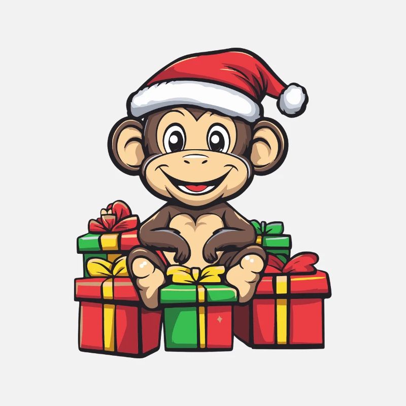 Affe Weihnachten Geschenke