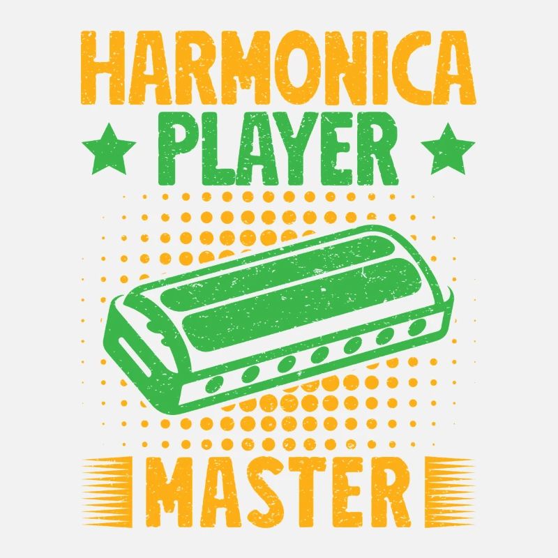 Harmoniciste Drôle Maître Harmonica