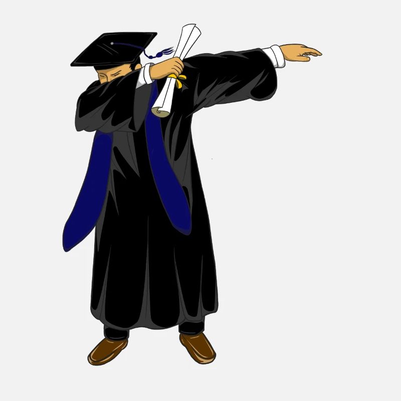 Dabbing Graduation Class 2026 Navy Blue Uniform