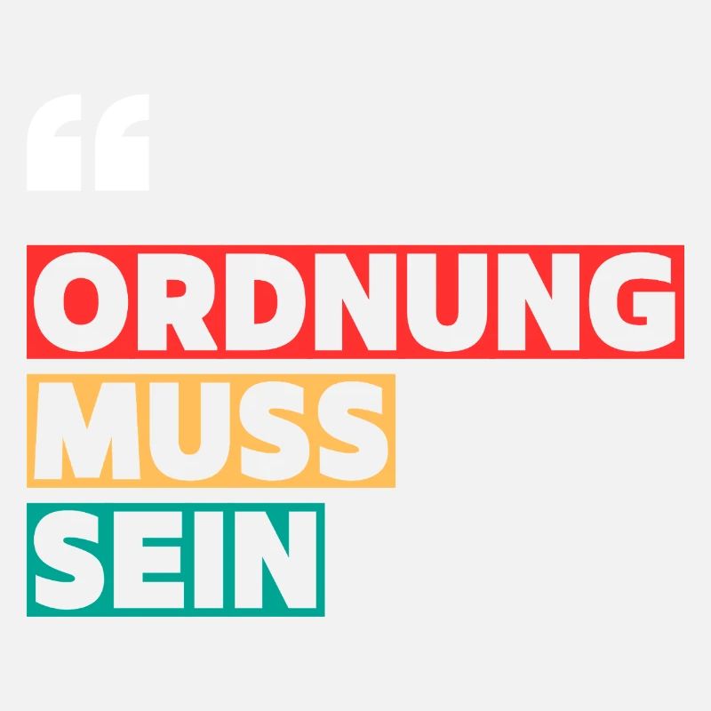 Order must be – clear lettering
