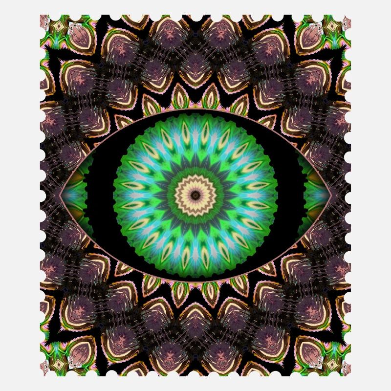 Kaleidoscopic eye pattern
