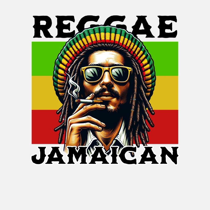 Jamaican Reggae Vibes Rastafari Style Artwork