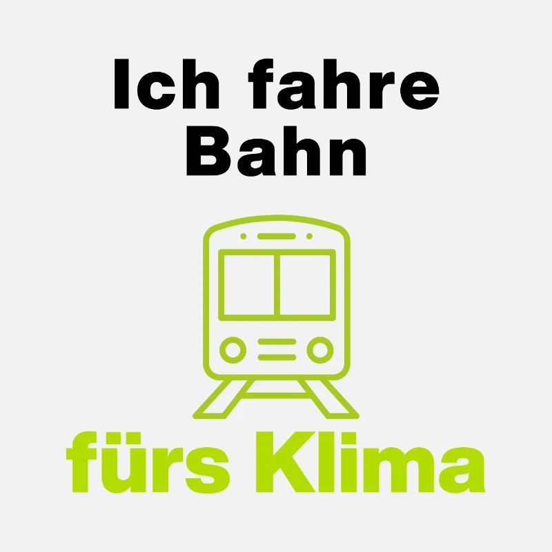 I take the train for the climate – your statement