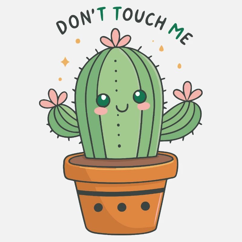 Kawaii Cactus: Don't Touch Me