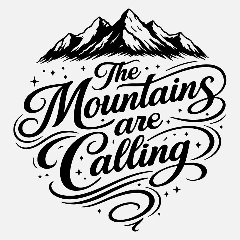 Die Berge Rufen Spruch