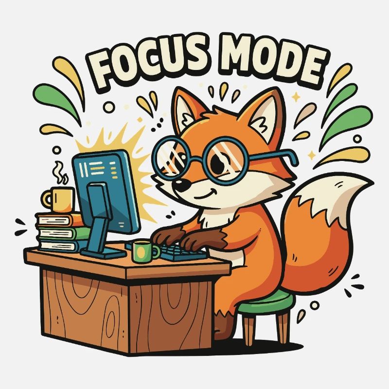 Fokusmodus Fuchs am Computer