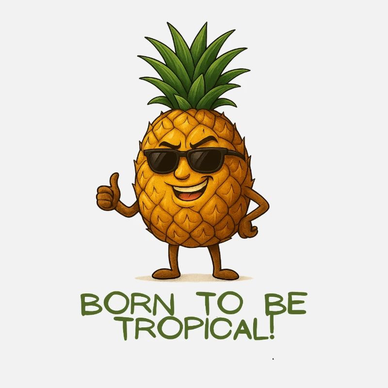 Tropical pineapple with style