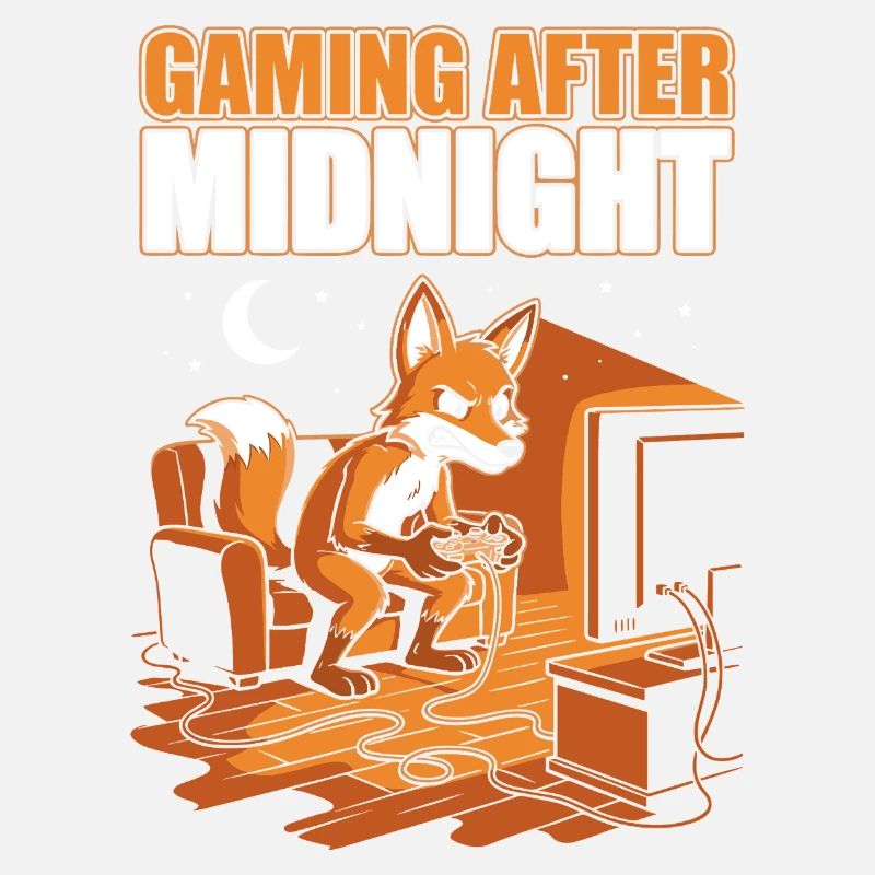 Gaming nach Mitternacht: Fuchs am Controller