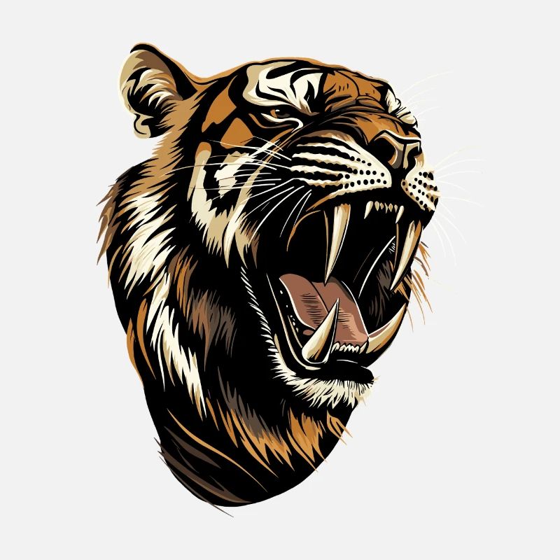 Saber-toothed tiger Smilodon Big cat Sabertooth tiger