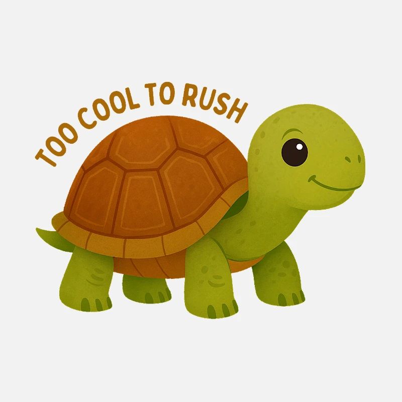 Too Cool To Rush Turtle