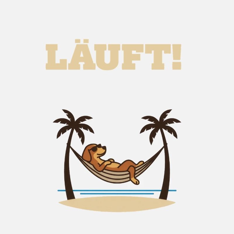 Course – Chien dans le hamac