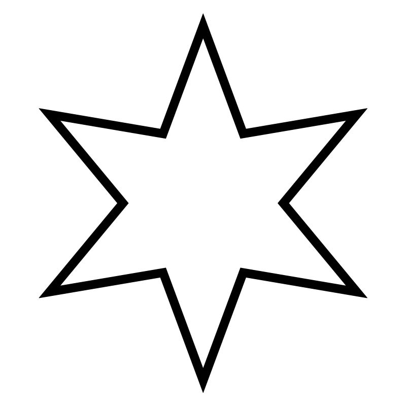 Étoile à six branches - étoile à six branches