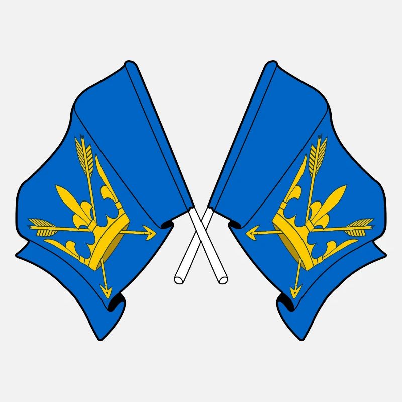 Drapeaux du Suffolk croisés