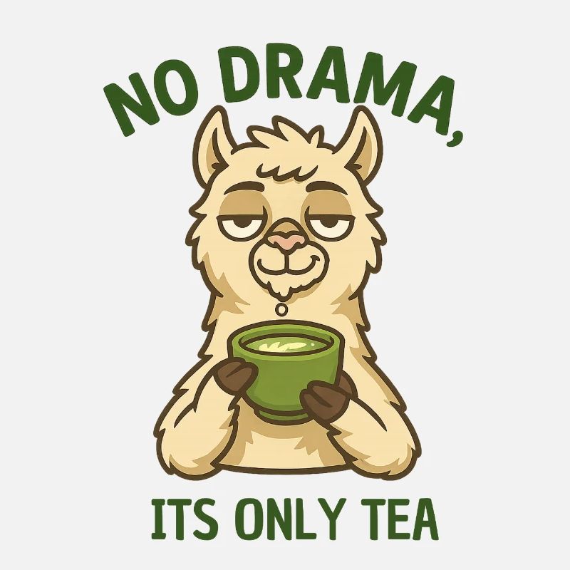 No Drama Alpaca Tea Time