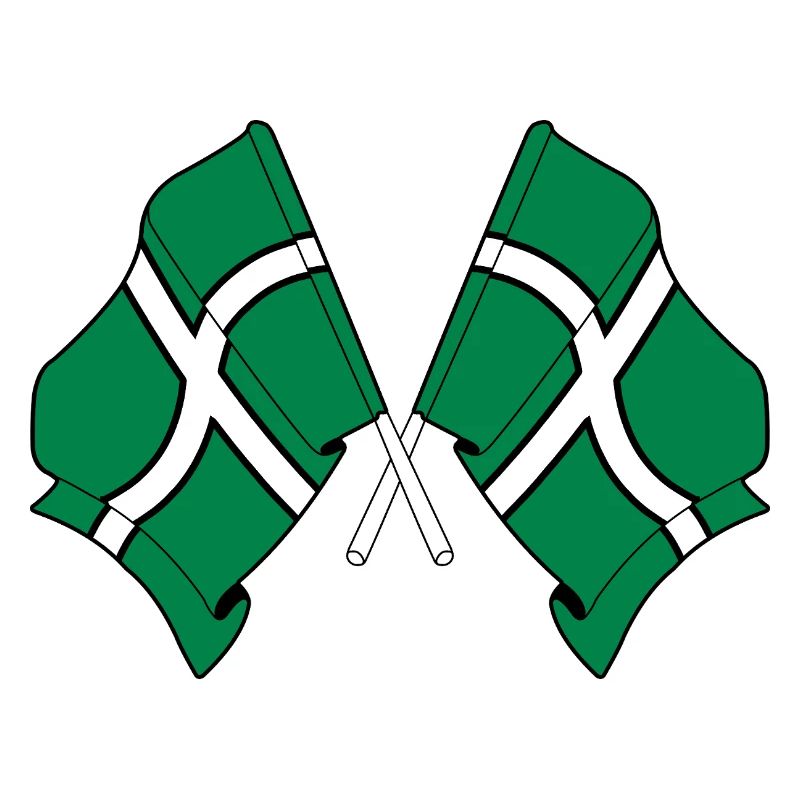 Drapeaux croisés du Devon