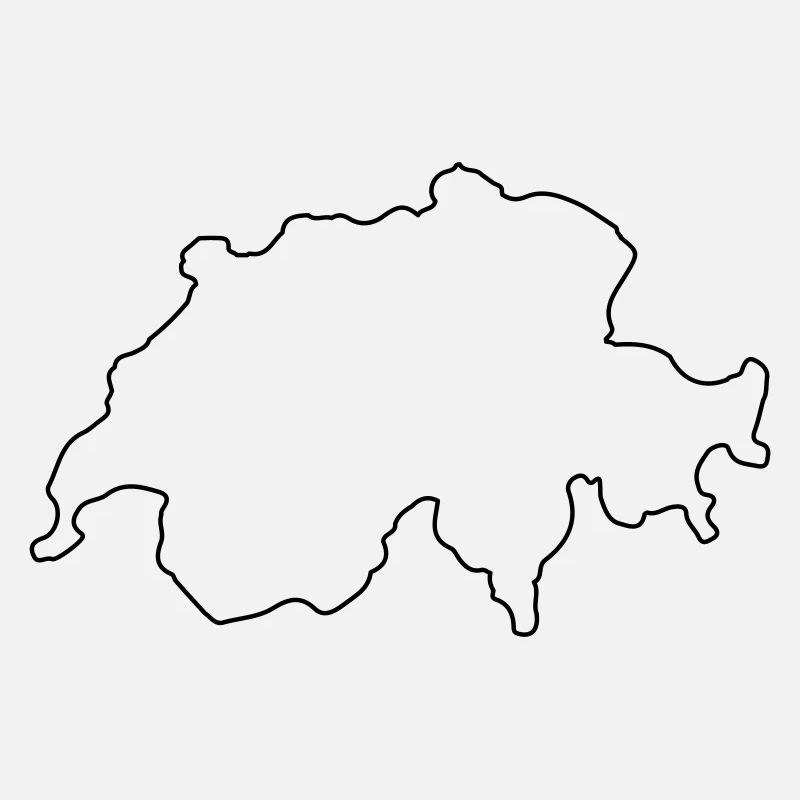 Schweiz Land Outline