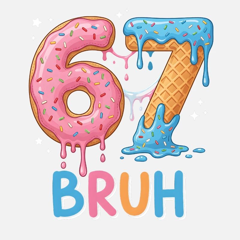 67 Bruh Eis-Donut