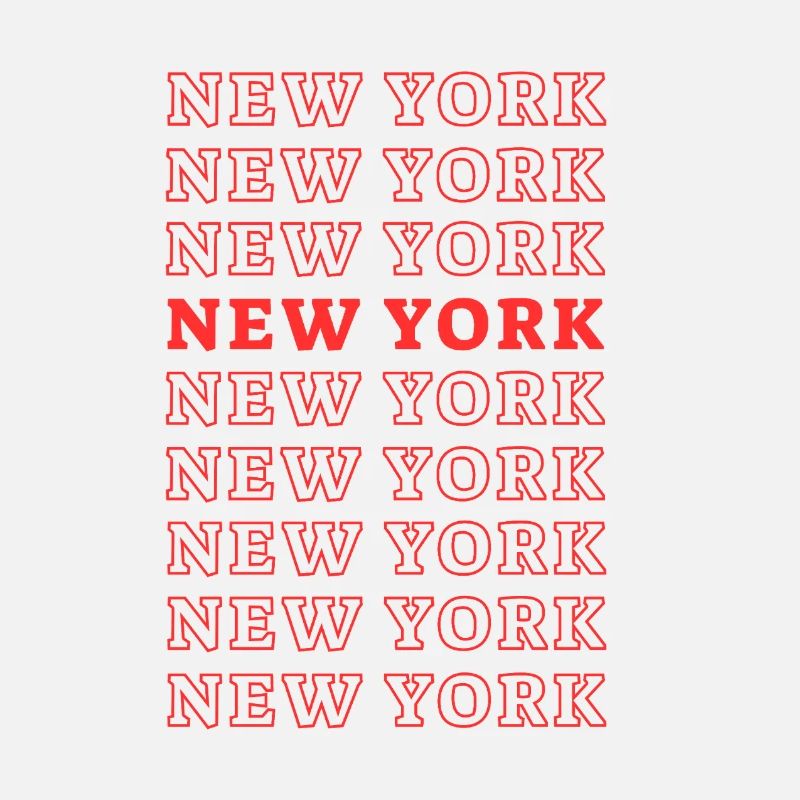 New York Raster-Typografie