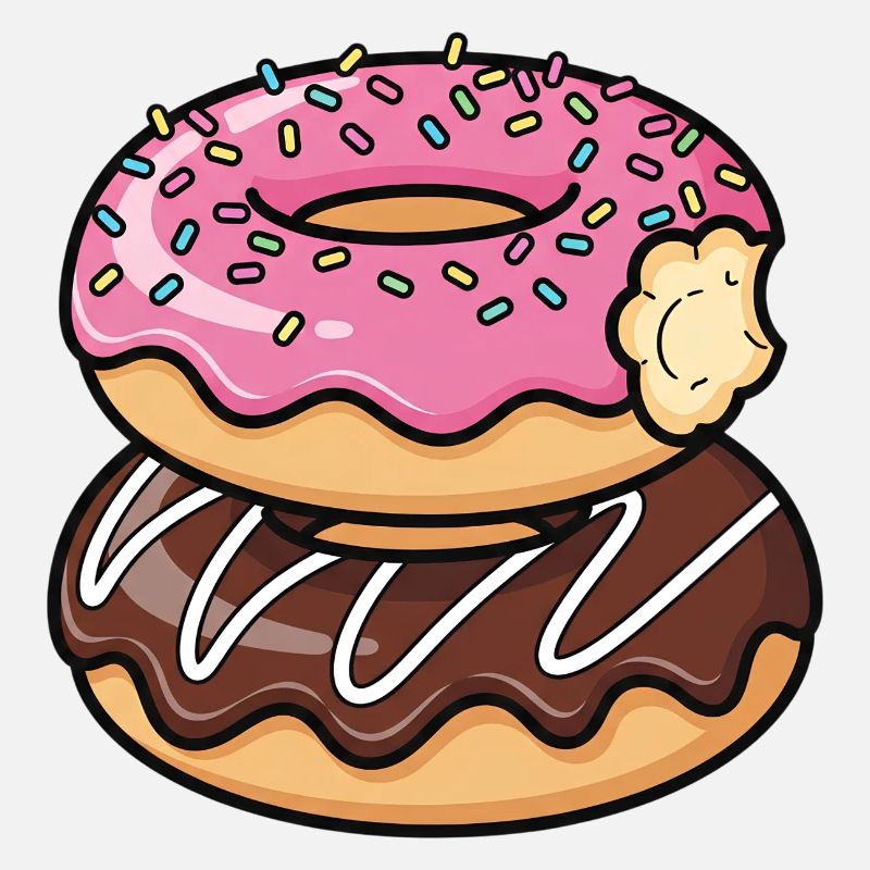 Sweet Stack Donuts Pop Art