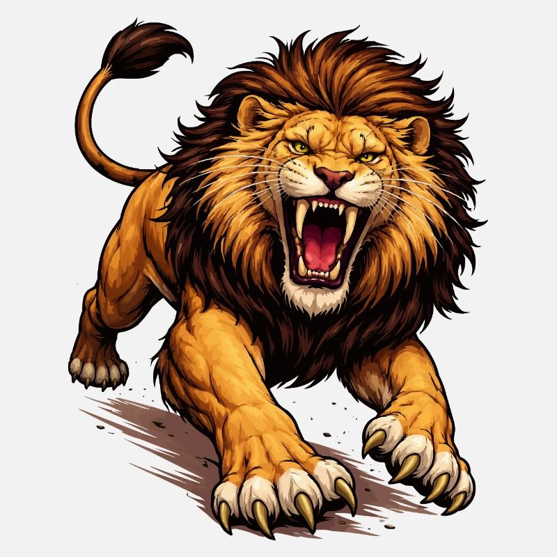 Fierce Lion Comic
