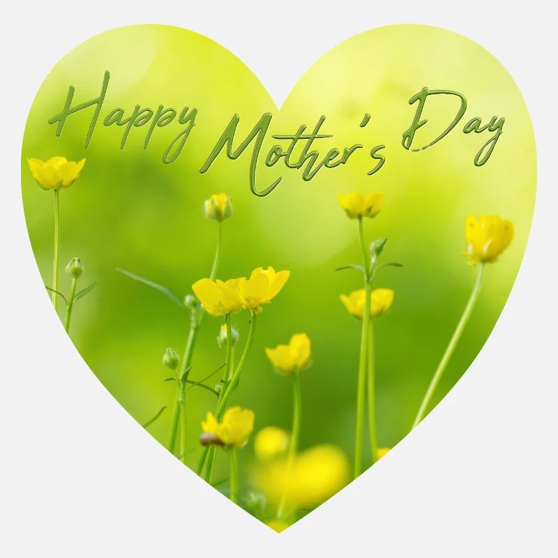 Herz mit Blumen zum Muttertag Geschenk Muttertag