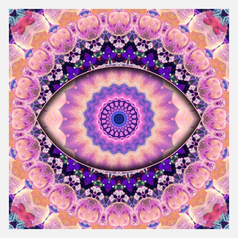 Kaleidoscopic eye mandala