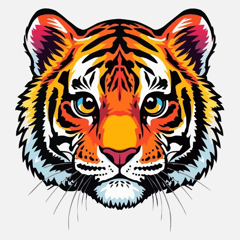 Niedlicher Tigerkopf 