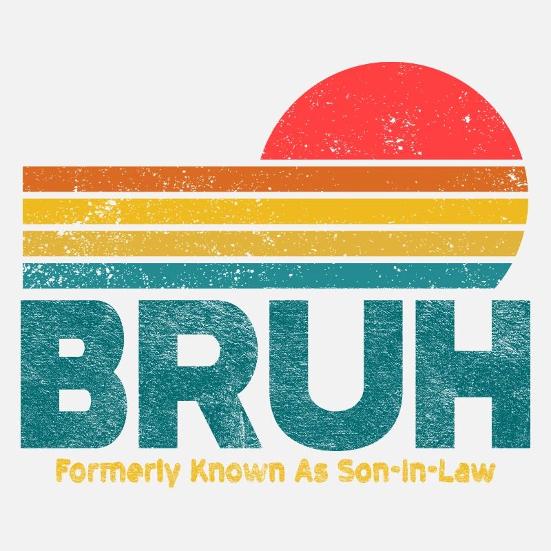 Bruh Sunset Retro Meme Design