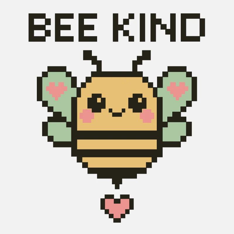 Bee Child - Pixel Bee with Hearts