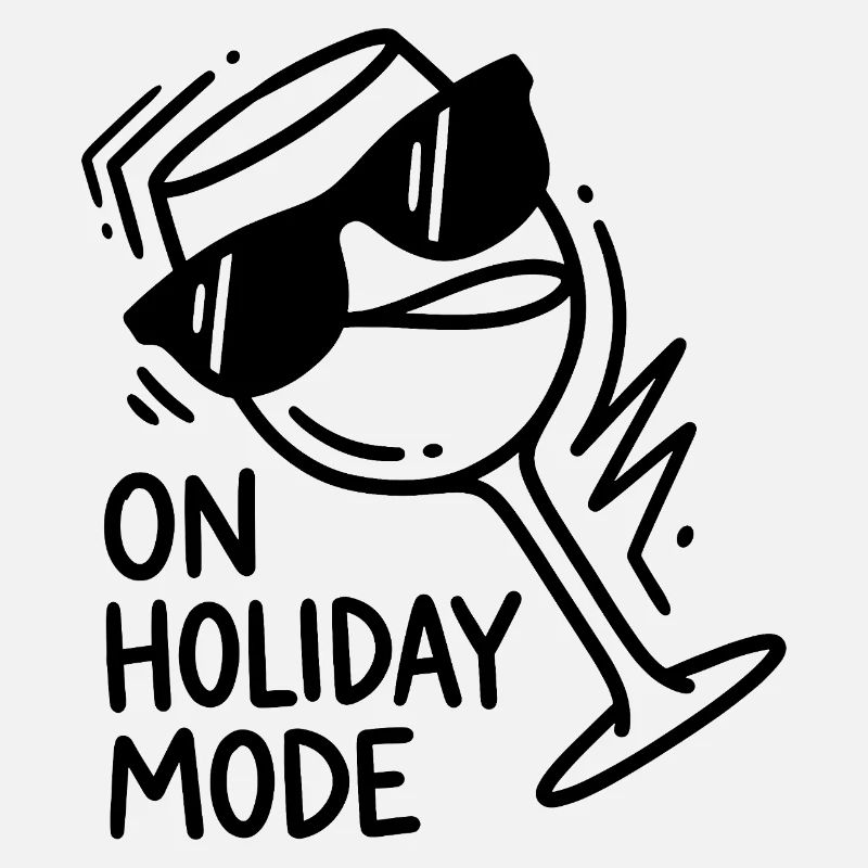Mode Vacances Verre à vin - Mode Vacances
