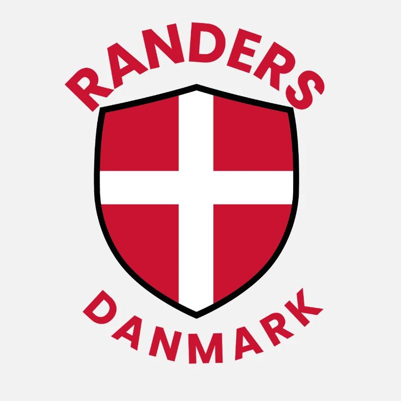 Drapeau du Bouclier du Danemark des Randers