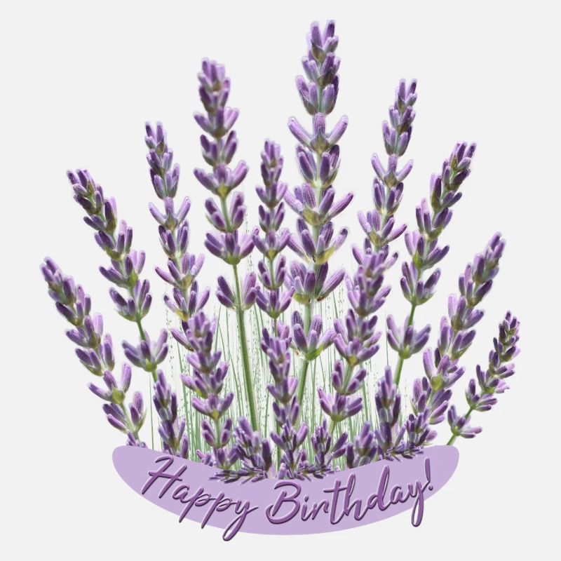 Lavendel Geburtstagsgruß lila Blumen Geburtstag