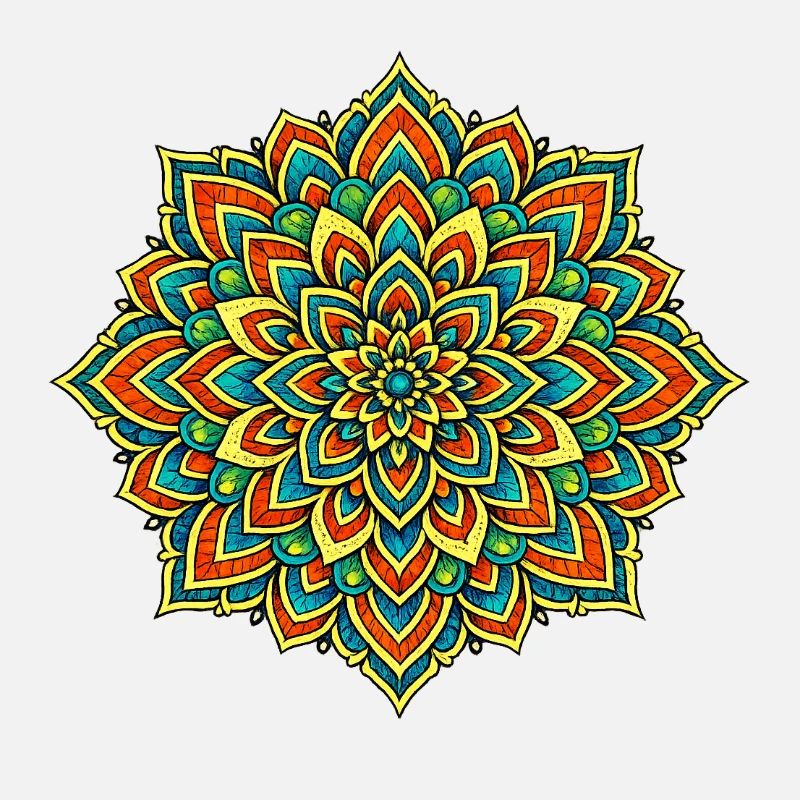Mandala coloré – Harmonie et équilibre