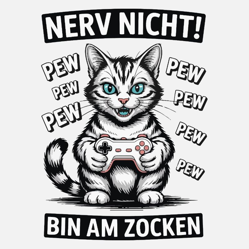 Courage Not I Gaming Cat Design