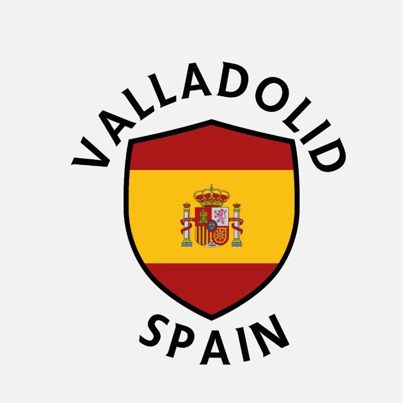 Valladolid Spain Shield Flag