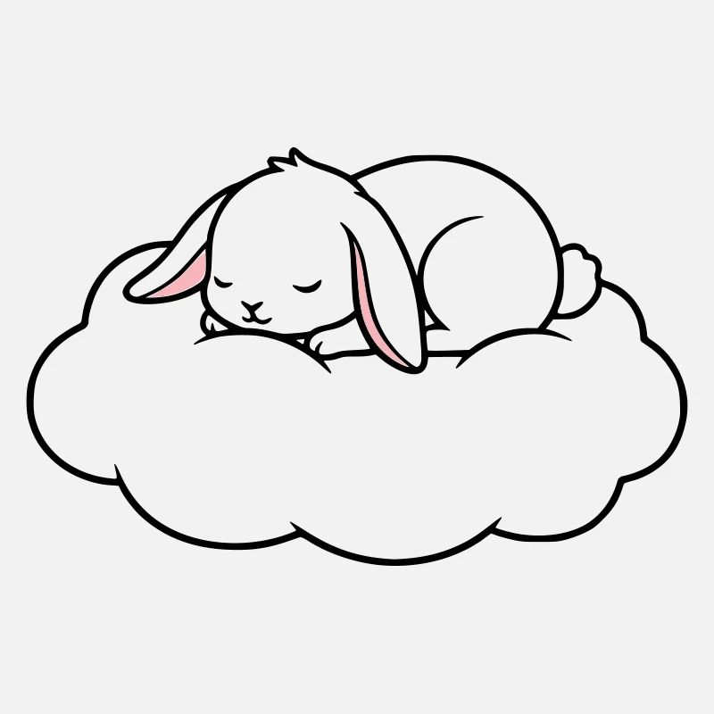 Sleeping Rabbit on Cloud Dream