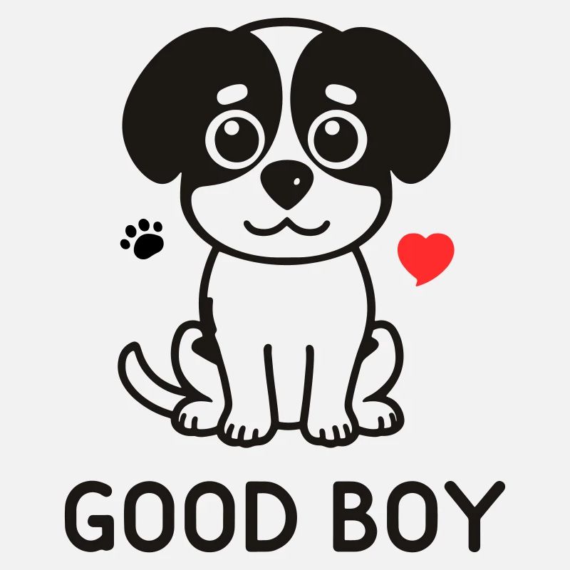 Good Boy – Cute Dog Motif