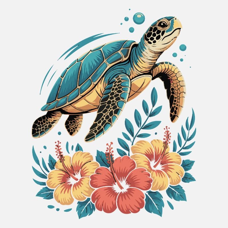 Sea Turtle Ocean Addict Design