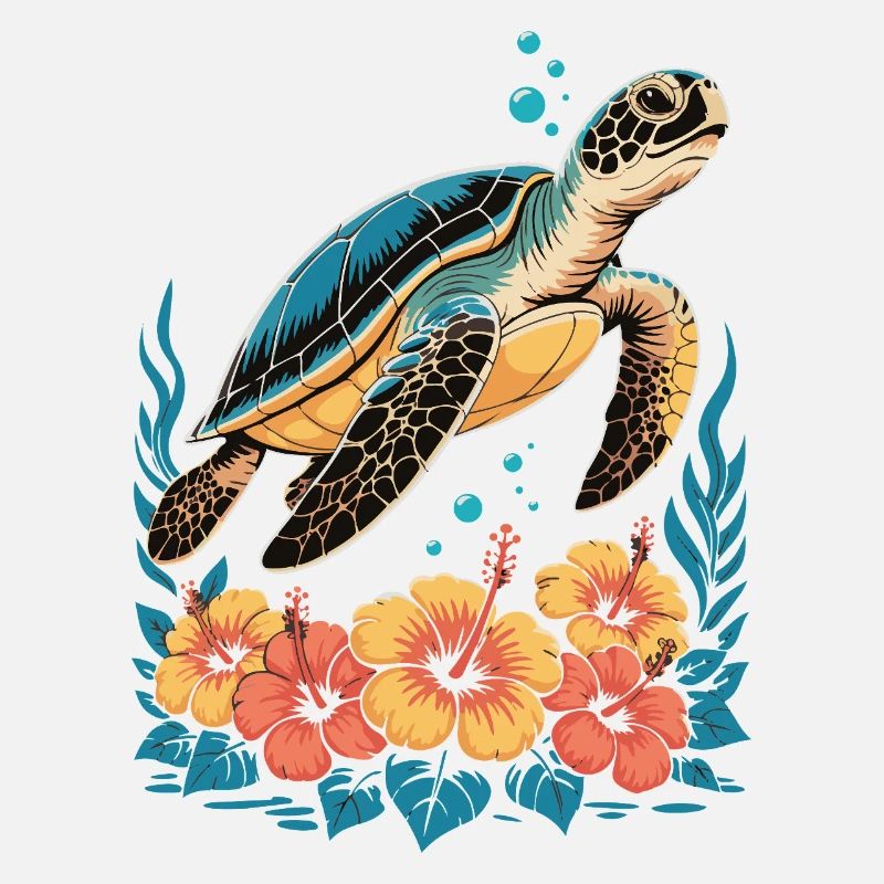Sea Turtle Ocean Addict Design