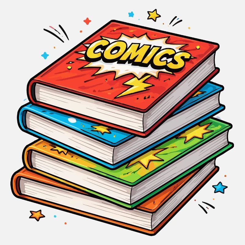 Comic-Stapel Bücher