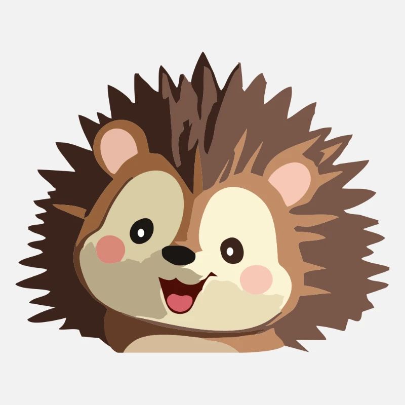 Cuddly hedgehog graphic