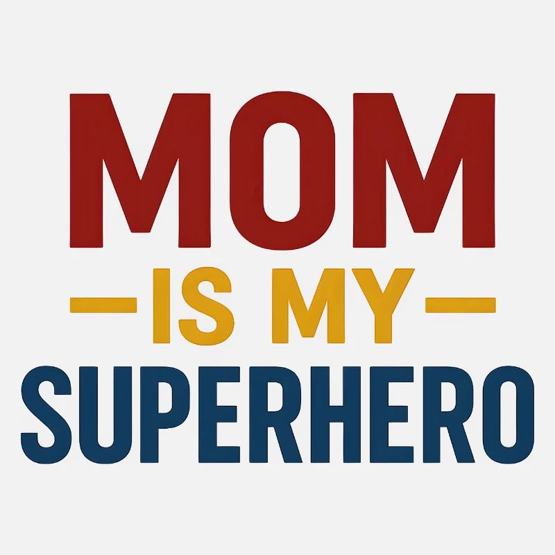 Maman Superhéros — Typographie audacieuse